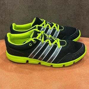 Adidas Breeze 101 Running Shoes Black Grey Neon Green 11 US